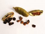 Capsules et graines de cardamomier